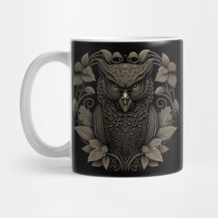 The owl is decorated with Javanese ornaments Mug